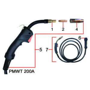 POWERCRAFT MIG WELD TORCH – PMWT 200A