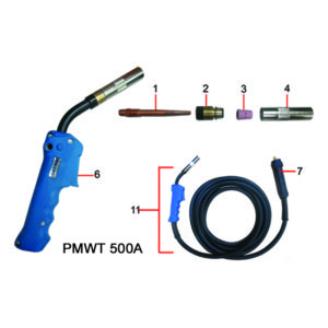 POWERCRAFT MIG WELD TORCH – PMWT 500A